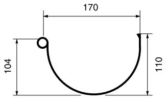 LG33 composiet goot