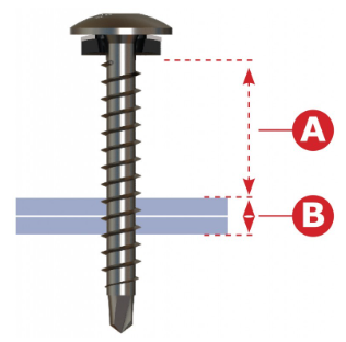 Lacquered screw 35mm torx