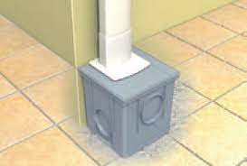 Drain connection for tube oval 90x56mm