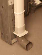 Drain connection for tube oval 90x56mm
