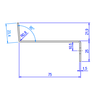 Startprofiel wandpanelen verborgen bevestiging