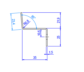 Startprofiel wandpanelen verborgen bevestiging