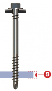 Sandwich panel screws for wood